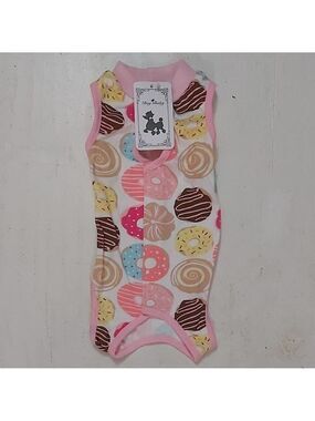 Dog Baby Colorful Donut Print Shirt Onesie Suze Medium